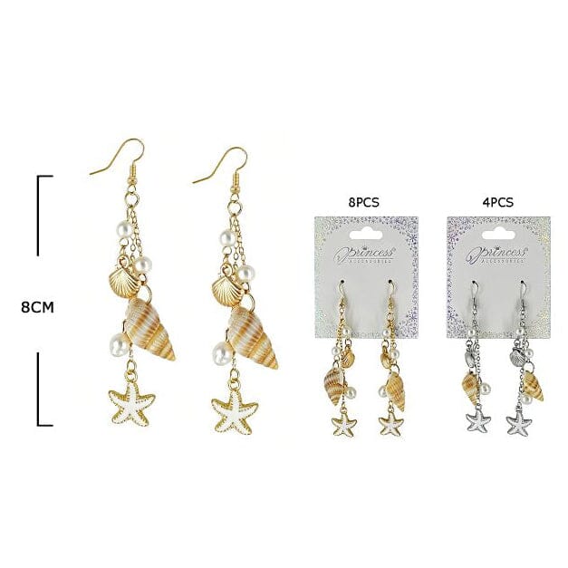 Ocean Charm Drop Earrings 6035S (12 units)
