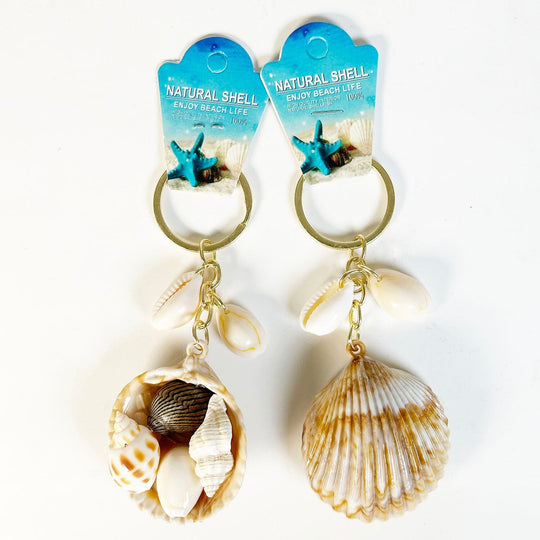Ocean Shell Charm Keychain 17208 (12 units)