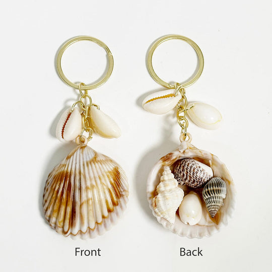 Ocean Shell Charm Keychain 17208 (12 units)
