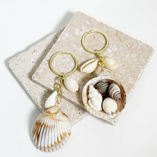 Ocean Shell Charm Keychain 17208 (12 units)