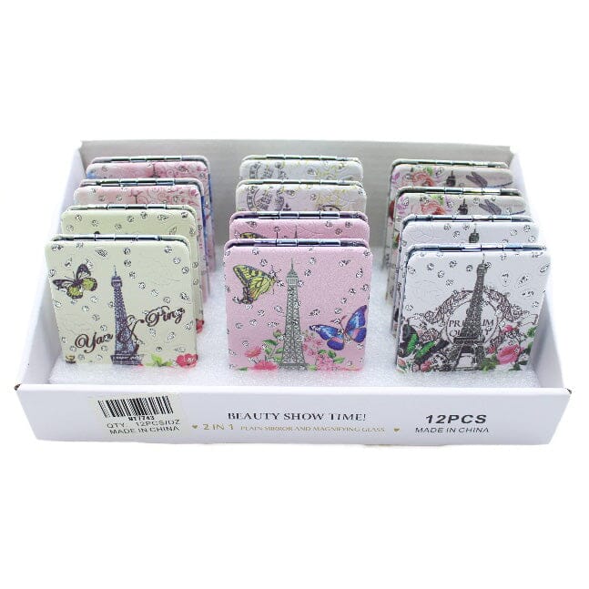 Paris Folding Mirror – Chic & Sparkly 7743 (12 units)