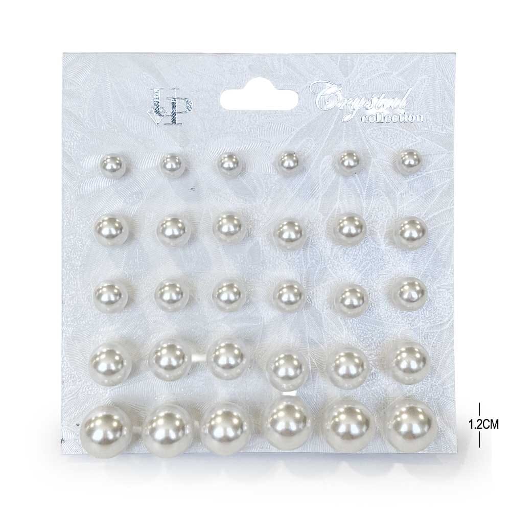 Pearl Multi Size Earrings 1582 (12 units)
