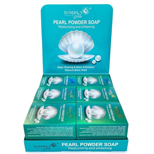 PEARL POWDER DEEP CLEANING AND DETOX EXFOLIATION, 100% NATURAL SOAP (12 units)