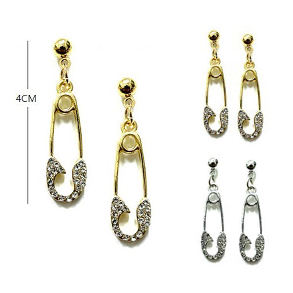 Pin Shape Earrings 3489 (12 units)