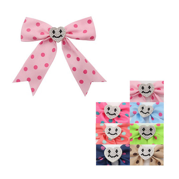 Polka Dot Kids Hair Bow (12 units)