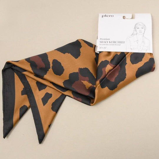 Polka Dot / Leopard Print Square Scarf 2 Designs (4 units)