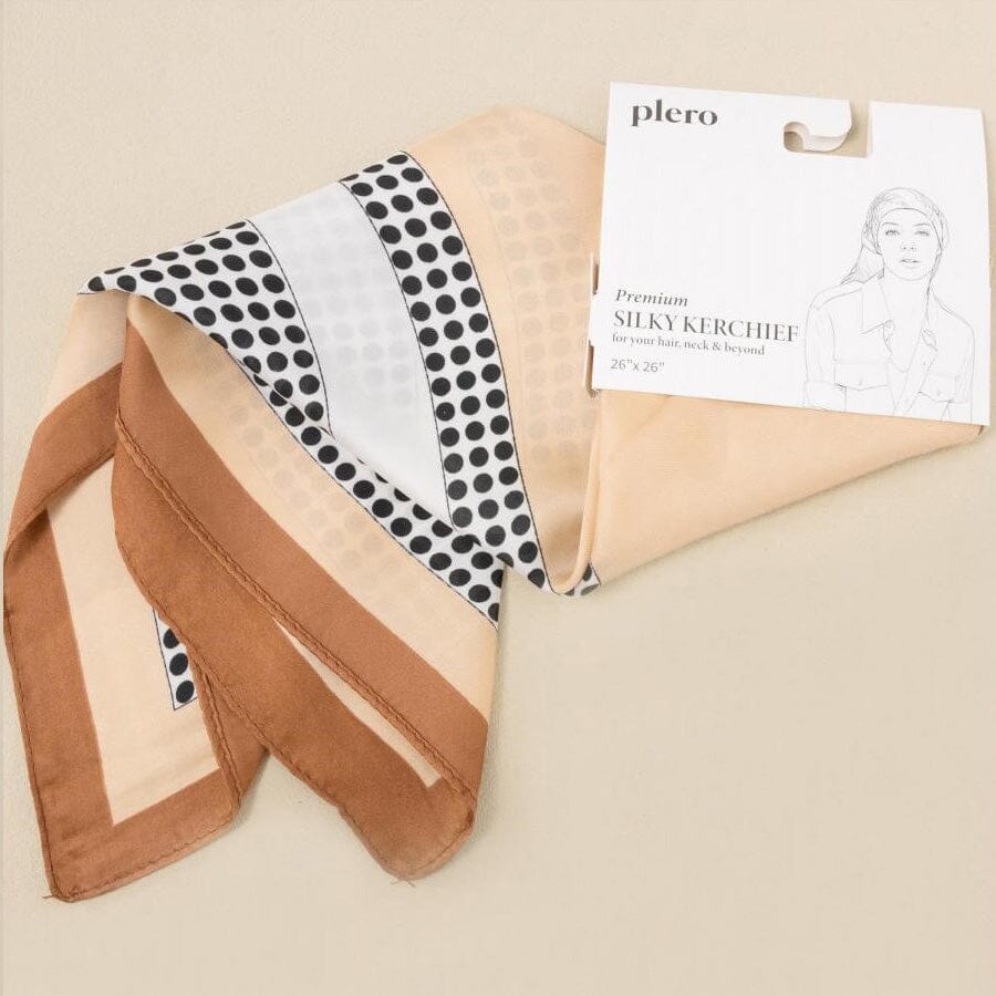 Polka Dot / Leopard Print Square Scarf 2 Designs (4 units)