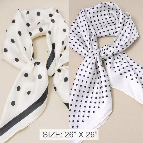 Polka Dots Print Scarf 2 Designs (4 units)