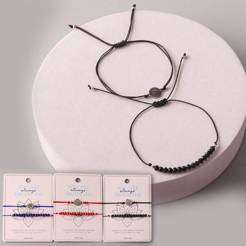 Coin Eye String Bracelets Set 18151 (12 units)