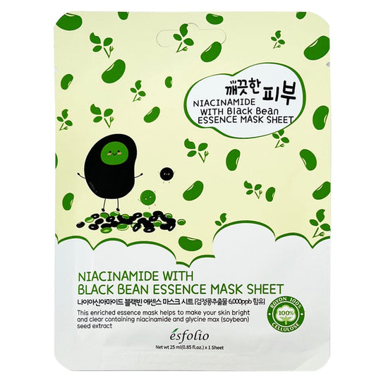 Pure Skin Essence Mask Sheet - Black Bean (10 units)