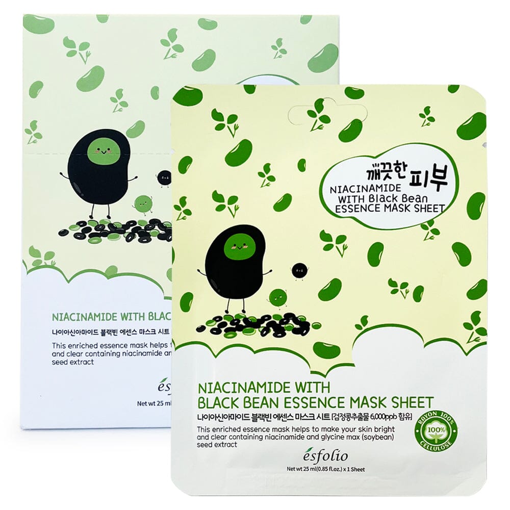 Pure Skin Essence Mask Sheet - Black Bean (10 units)