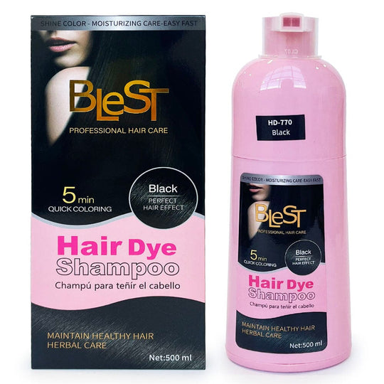 Quick Coloring Hair Dye Shampoo Black 500ml (1 unit)