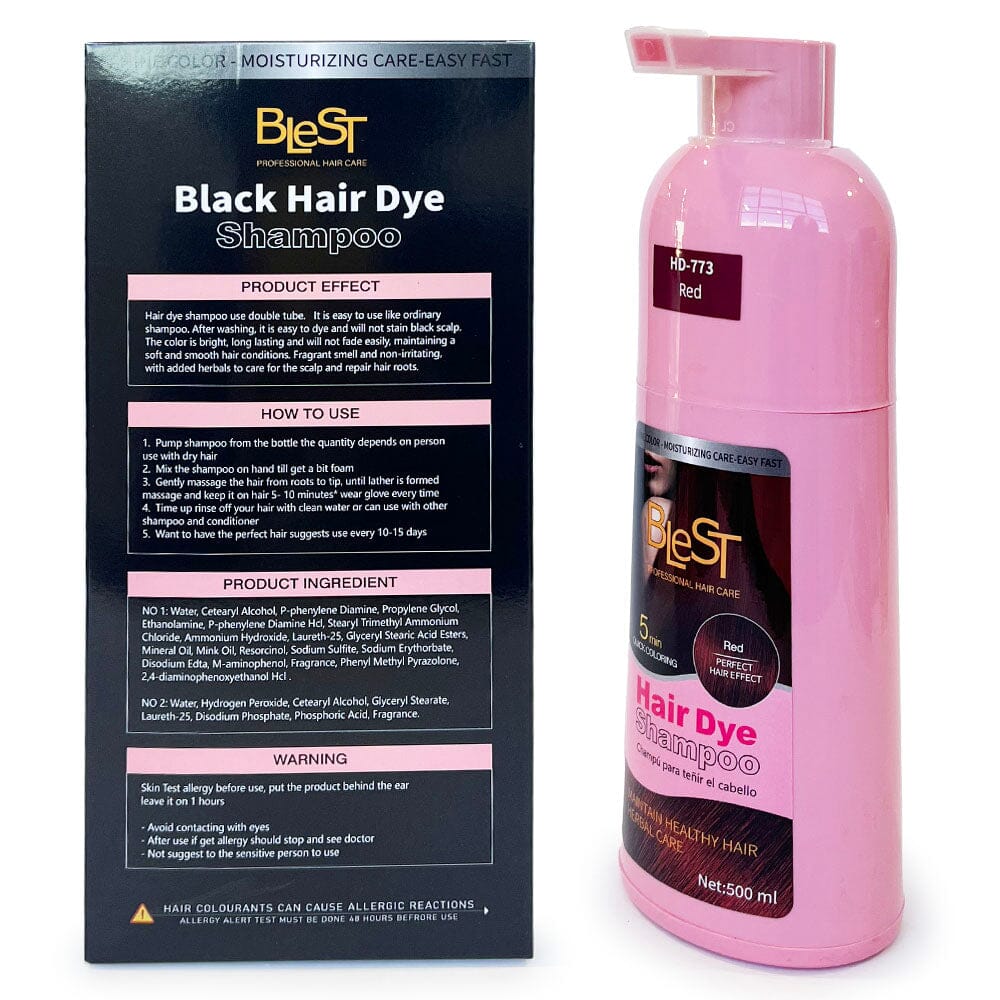 Quick Coloring Hair Dye Shampoo Red 500ml (1 unit)