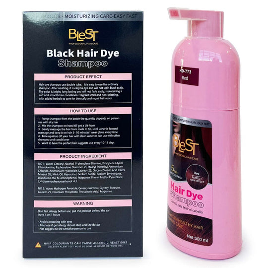 Quick Coloring Hair Dye Shampoo Red 500ml (1 unit)