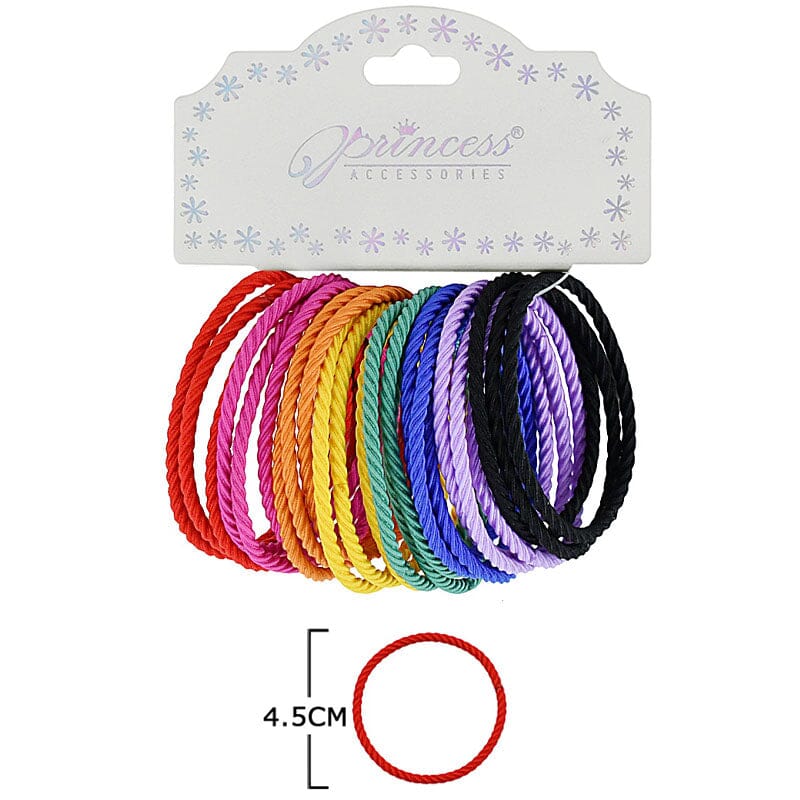 Regular Tone 24 PC Rubble Hair Band 016R (12 units)