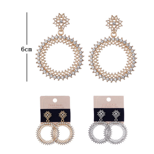 Rhinestone Earring 3501-1 (12 units)