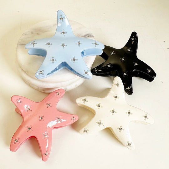 Rhinestone Starfish Hair Claw Clip 17356 (12 units)