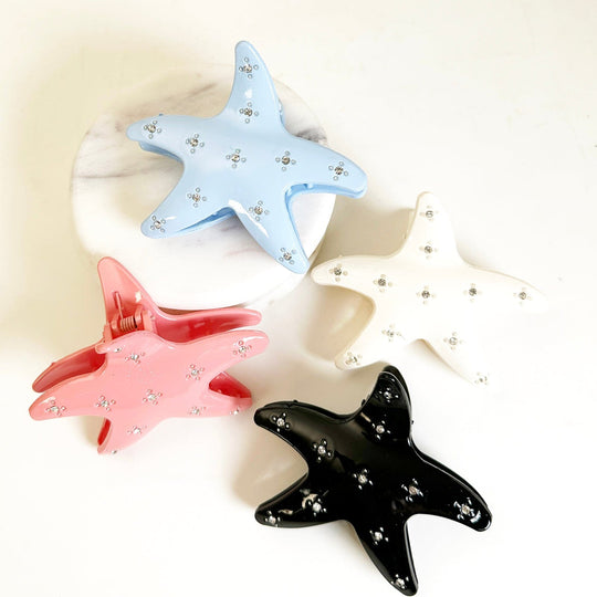 Rhinestone Starfish Hair Claw Clip 17356 (12 units)