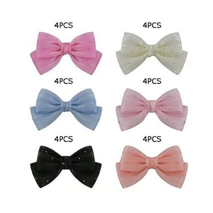 Ribbon Hair Bow Clip 1871M (24 units)