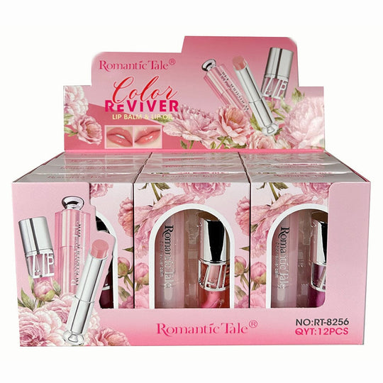 Romantic Tale Color Reviver Lip Balm & Lip Oil (12 units)