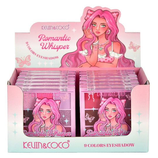 Romantic Whisper 9 Colors Eyeshadow Palette (12 unit)