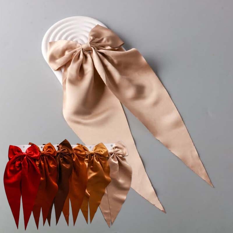 Satin Tail Bow Clip 13263 (12 units)
