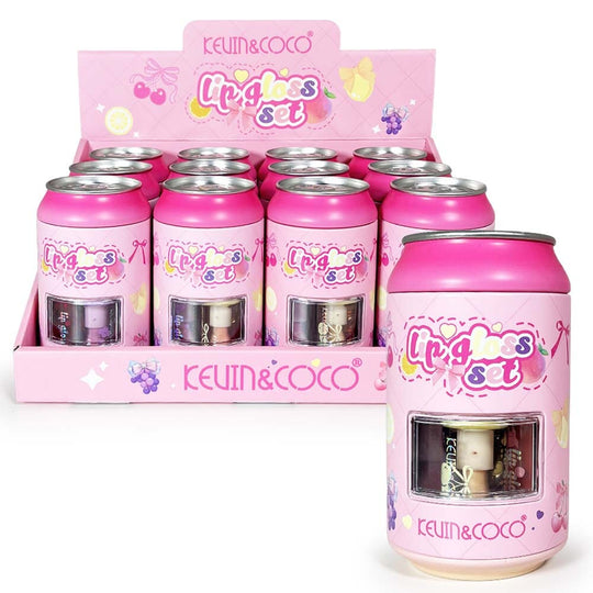 Soda Can 4PC Lipgloss (12 units)