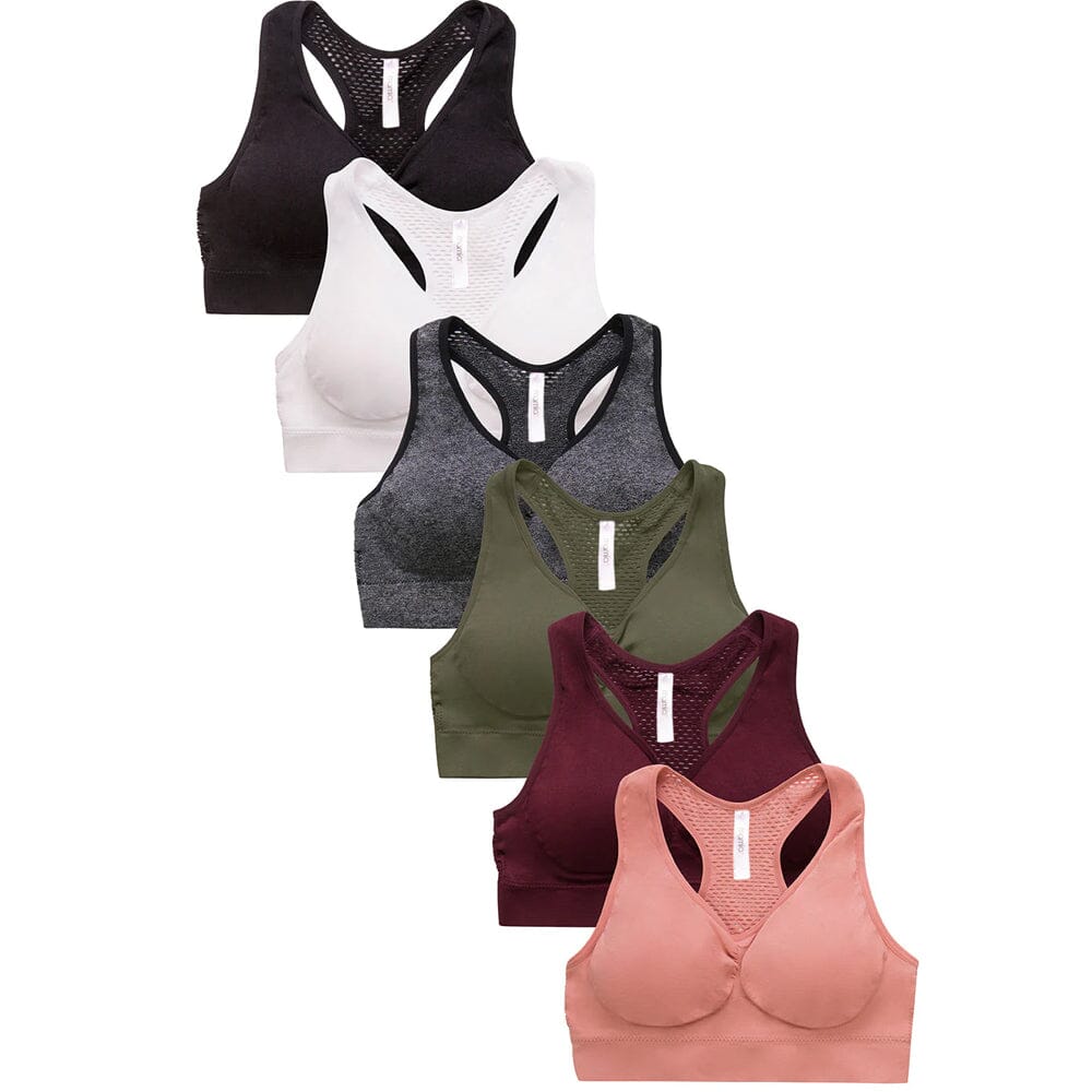 Sofra Ladies Seamless  Sports Bra Free Size (6 units)