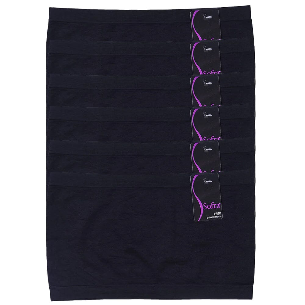 Sofra Ladies Seamless Sports  No Pad Tube Bra (6 units)