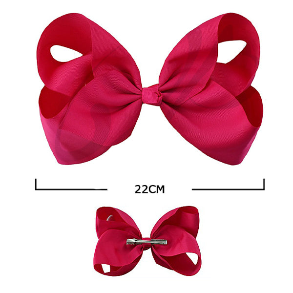 Solid Color Classic Hair Bow (12 units)