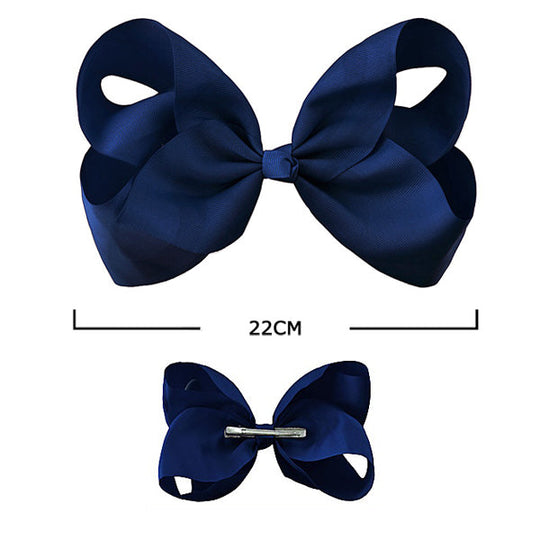 Solid Color Classic Hair Bow (12 units)