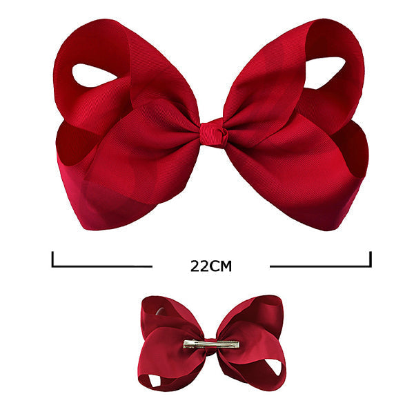 Solid Color Classic Hair Bow (12 units)