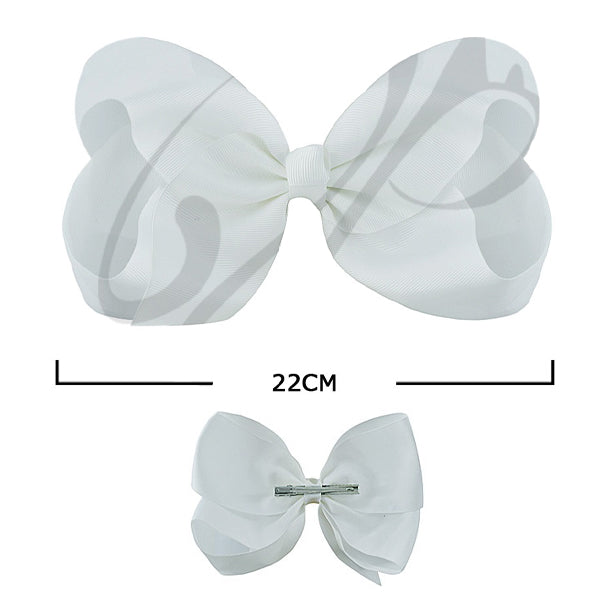 Solid Color Classic Hair Bow (12 units)