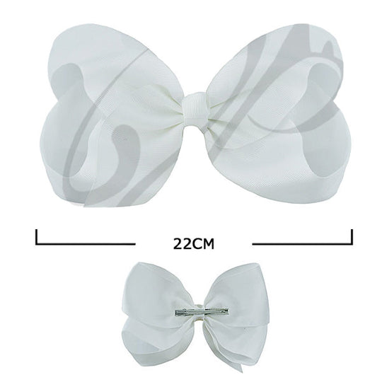 Solid Color Classic Hair Bow (12 units)