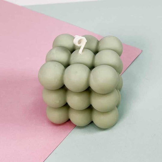 Soy Wax Bubble Candle Gray (1 unit)