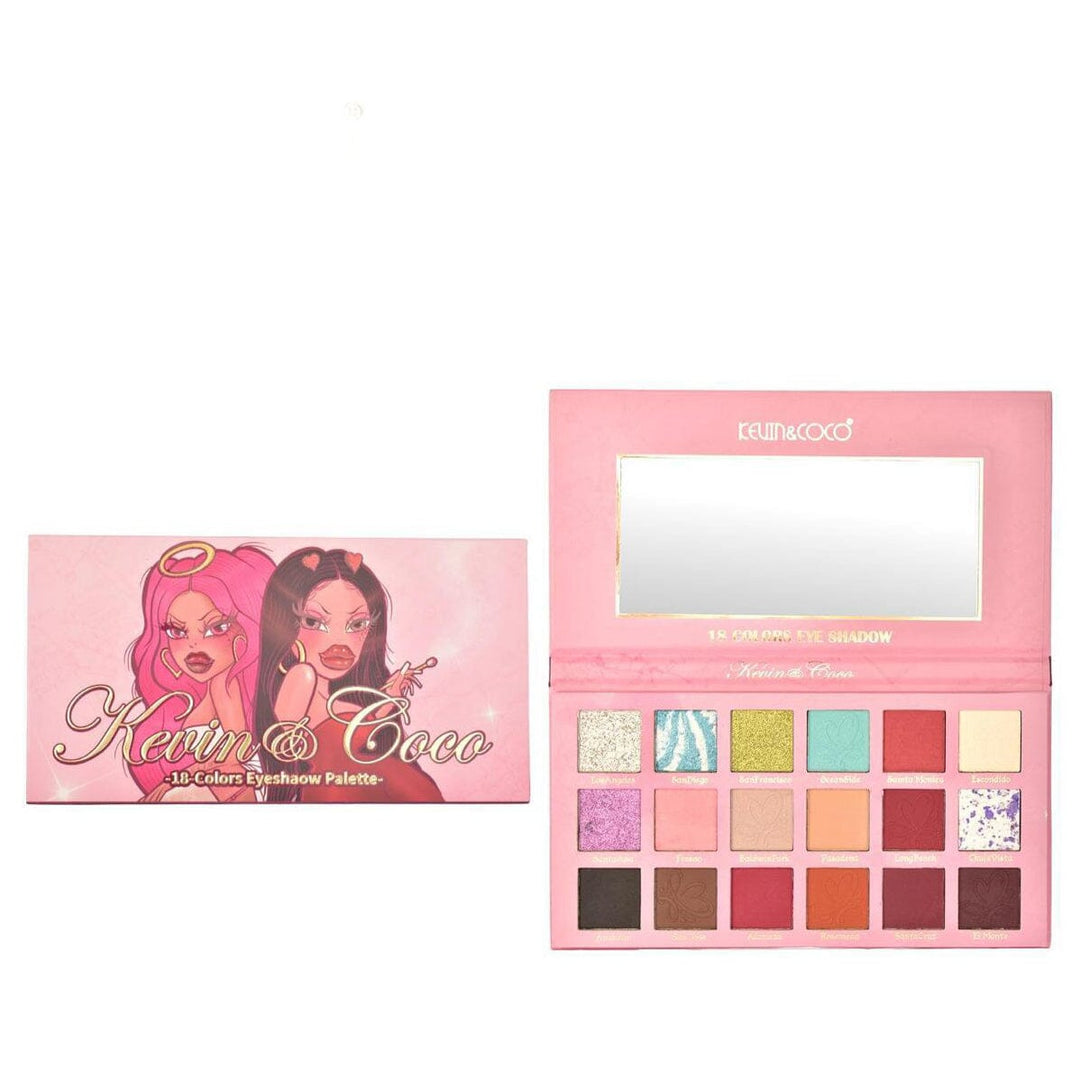 Spotlight City 18-Color Eyeshadow Palette W/ Tester (12 units)