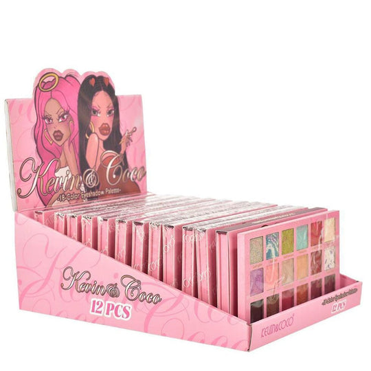 Spotlight City 18-Color Eyeshadow Palette W/ Tester (12 units)