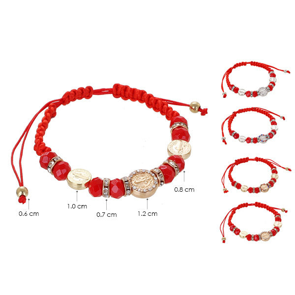 St Benito Coin Religious Bracelets 2536 (12 units)