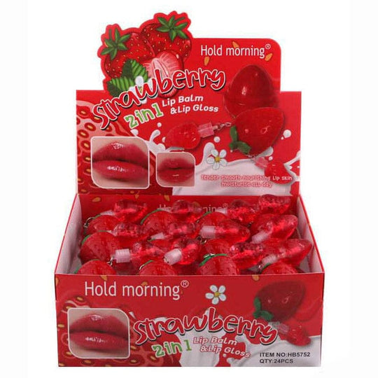 Strawberry 2-in-1 Lip Balm & Lip Gloss 3327 (24 units)