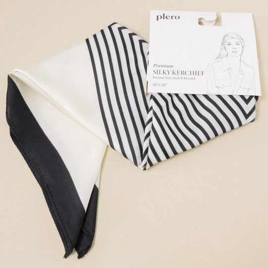 Strip Print Square Scarf 2 Designs (4 units)