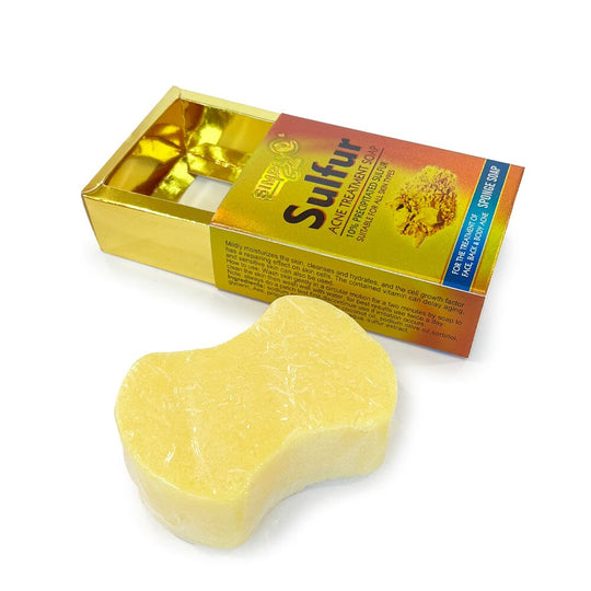 Sulfur Acne Treatment Soap With Sponge #20 (12 units)