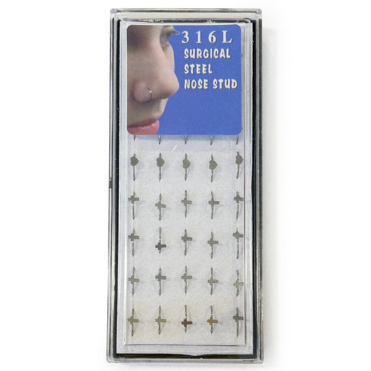 40PCS Surgical Steel Nose Rings Heart & Cross 50014S (1 unit)