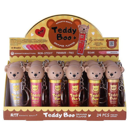 Teddy Boo Shimmer Lip Plumper with Keychain (24 units)