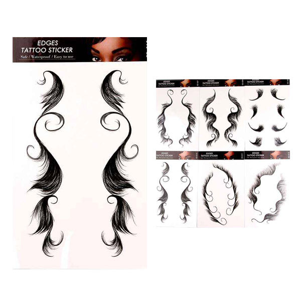 Temporary  Hair Tattoo Stickers YNV-0983 (12 units)