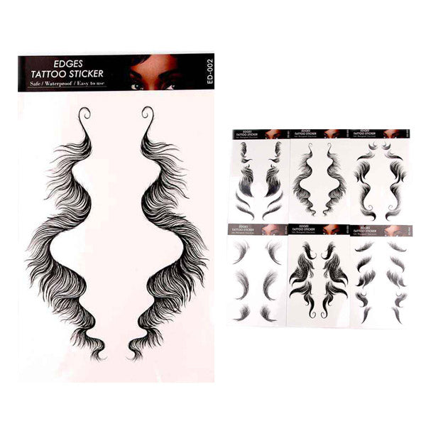Temporary  Hair Tattoo Stickers YNV-0982 (12 units)