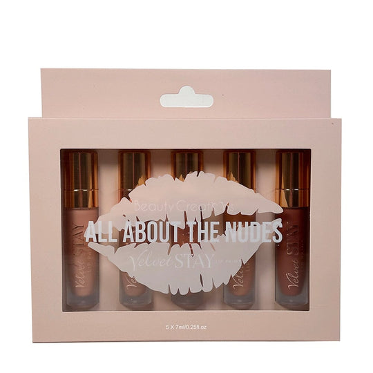 Velvet Stay Lip Paint Set - All About The Nudes (1 unit)