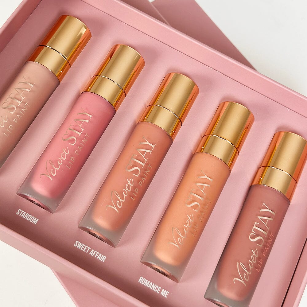 Velvet Stay Lip Paint Set - Mauve Mood (1 unit)