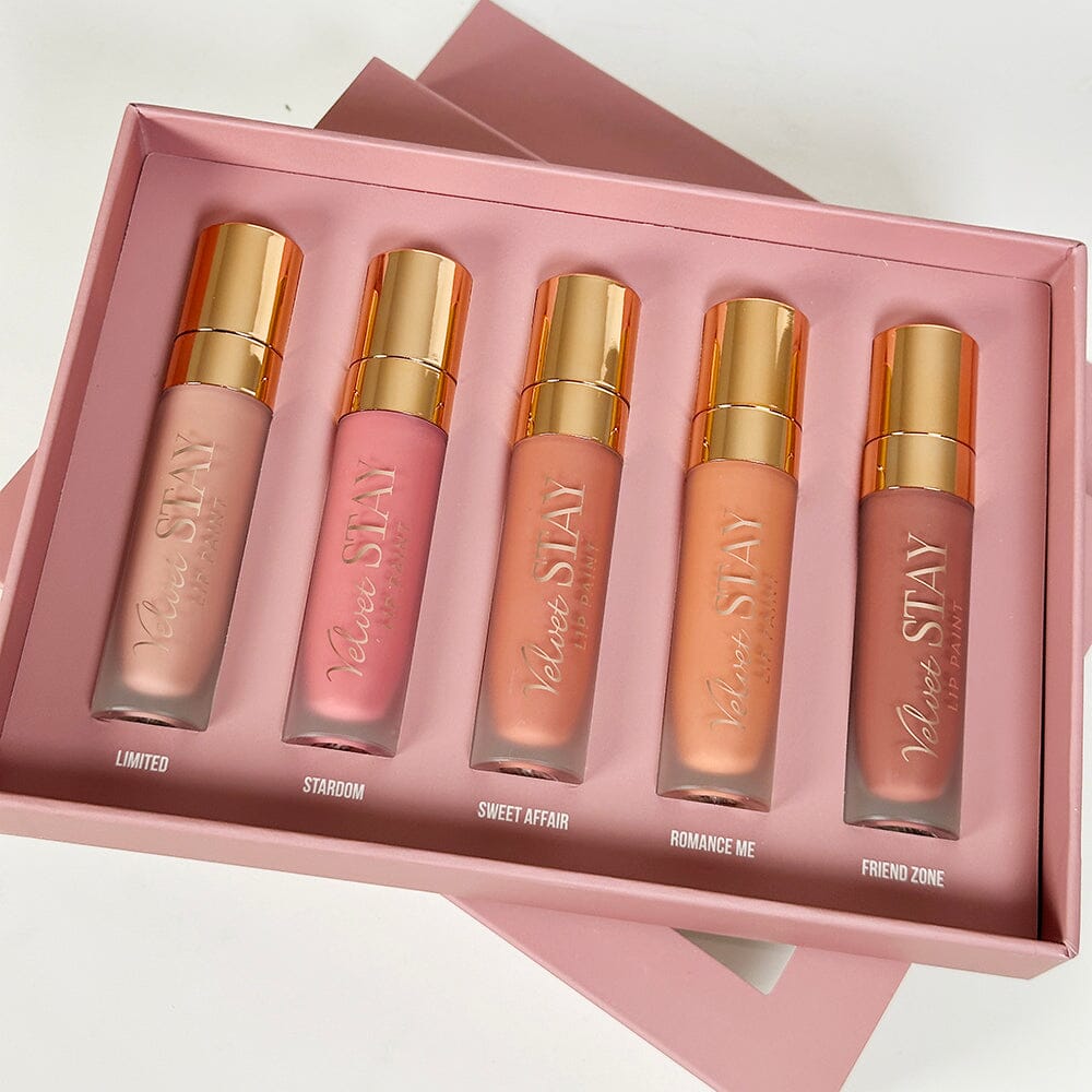Velvet Stay Lip Paint Set - Mauve Mood (1 unit)