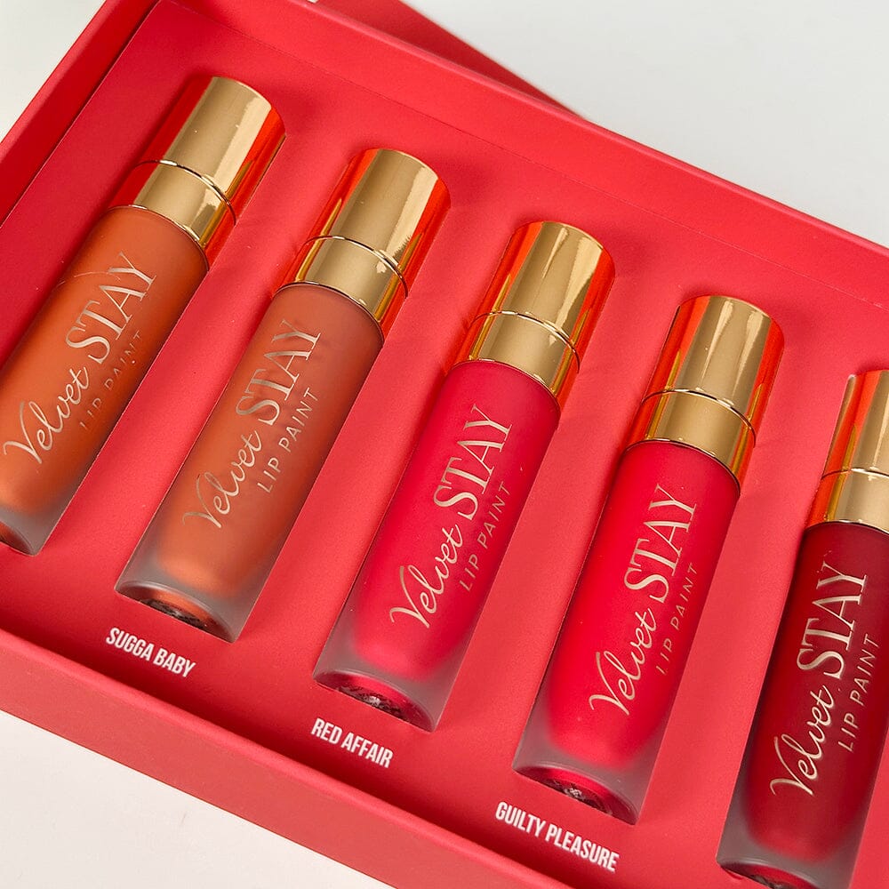 Velvet Stay Lip Paint Set - Red Desire (1 unit)