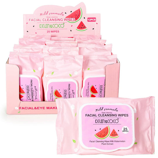 Watermelon Makeup Remover Wipes (12 units)